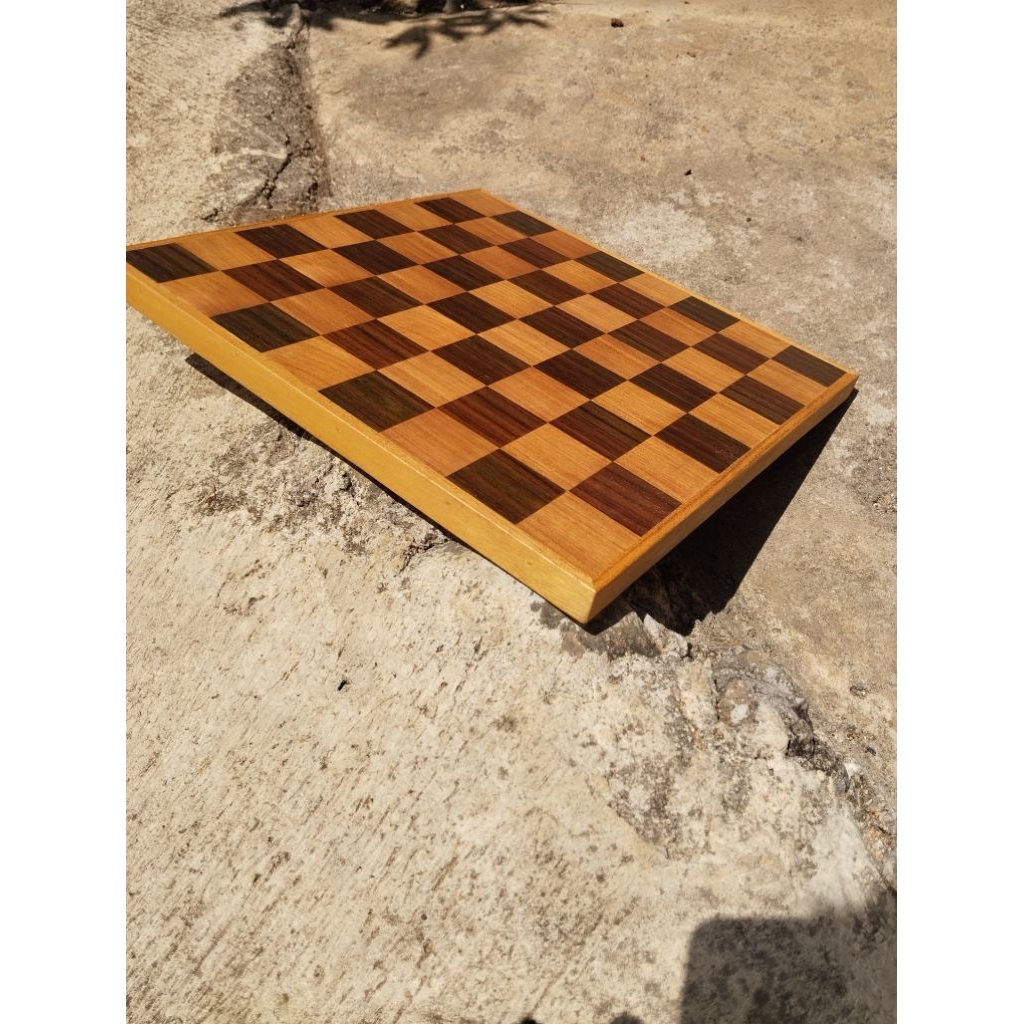 Papan Catur saja/ papan catur minimalis/ papan catur kayu jati dan kayu sonokeling