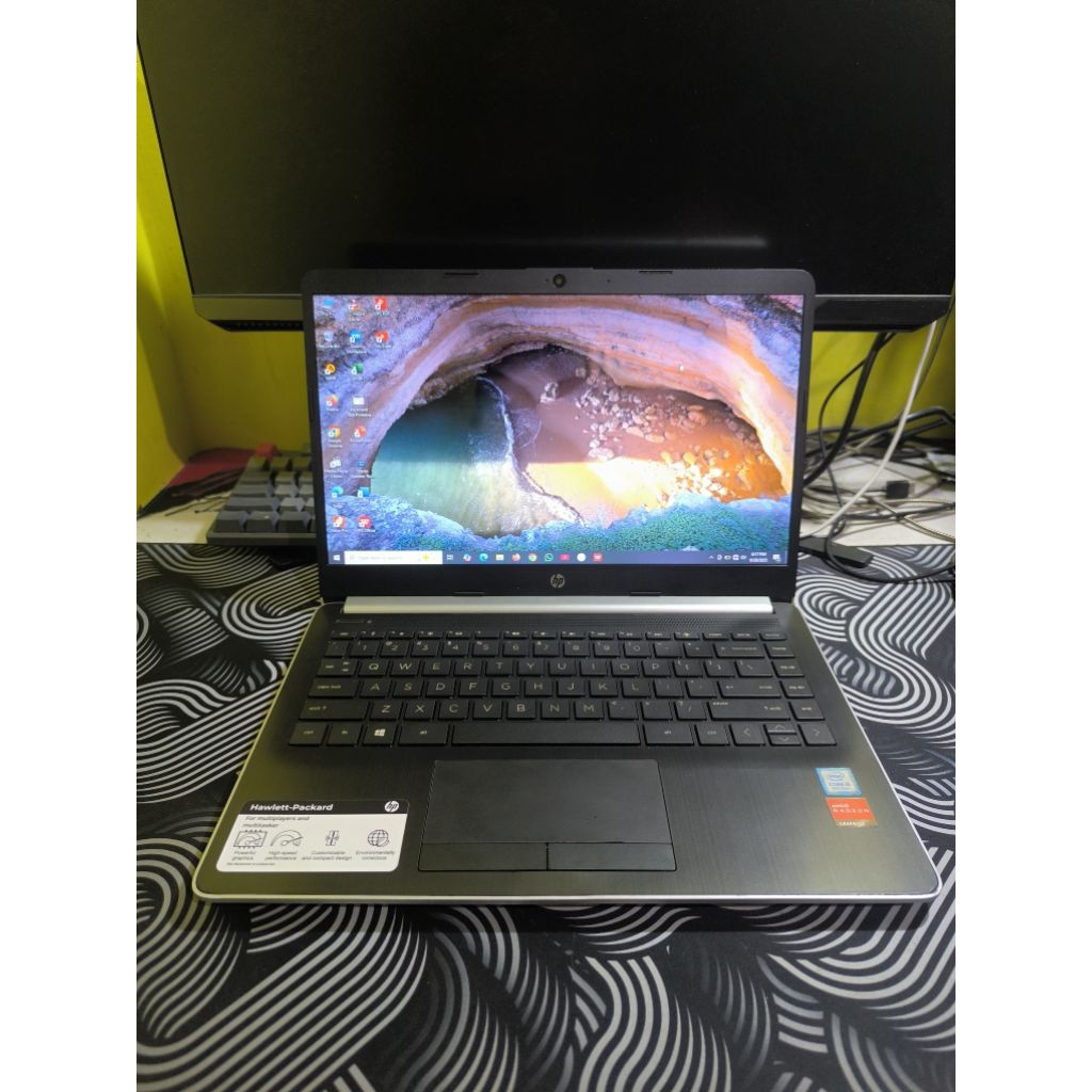 Laptop Hp 14S Intel Core i5 Ram 16 GB SSD Nvme 128 GB Hardisk 500 GB Dual VGA AMD Radeon