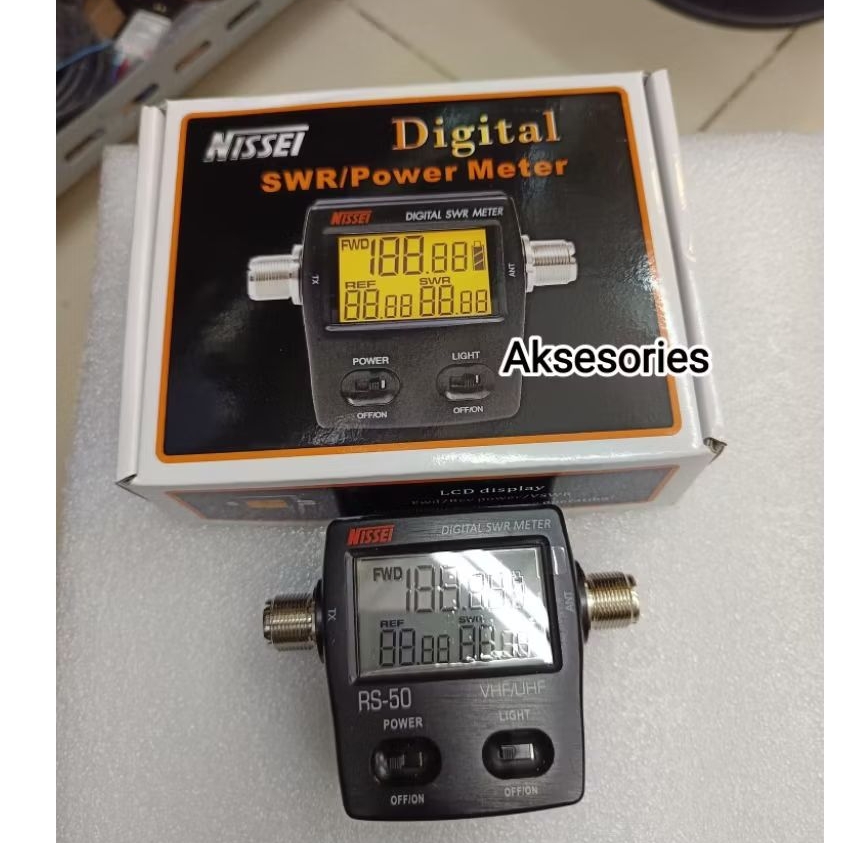 SWR NISSEI RS50 POWER METER POWER MITER NISSEI RS50 BERKUALITAS