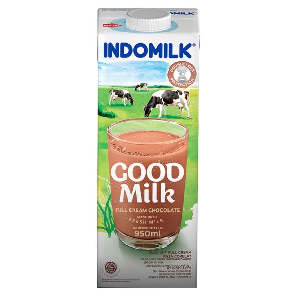 Indomilk Good Milk Susu UHT Full Cream Cokelat 950ml