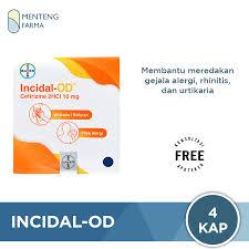 Incidal-OD 4 Kapsul - Obat Alergi Rhinitis Urtikaria