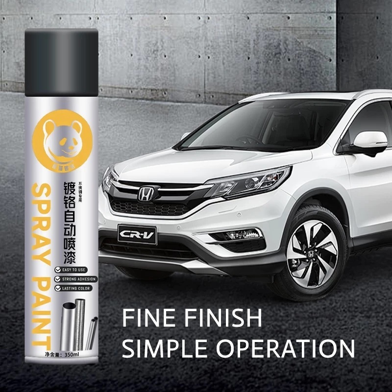 350 ML Cat Semprot Chrome Sapporo Chrome Spray Paint Anti Karat Warna Stainless /Cat Semprot Chrome 