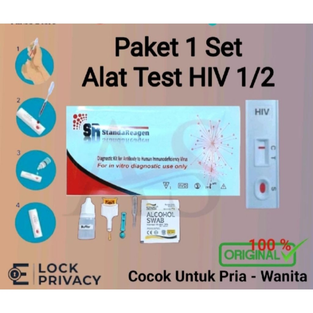 TEST HIV SATU PAKET MERK STANDAREAGEN