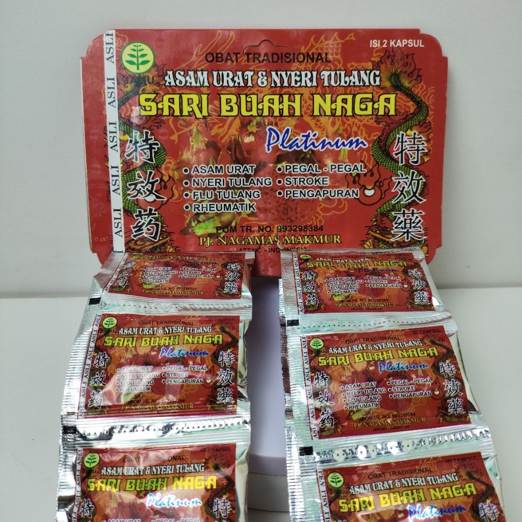 Sari Buah Naga kapsul asam urat rematik