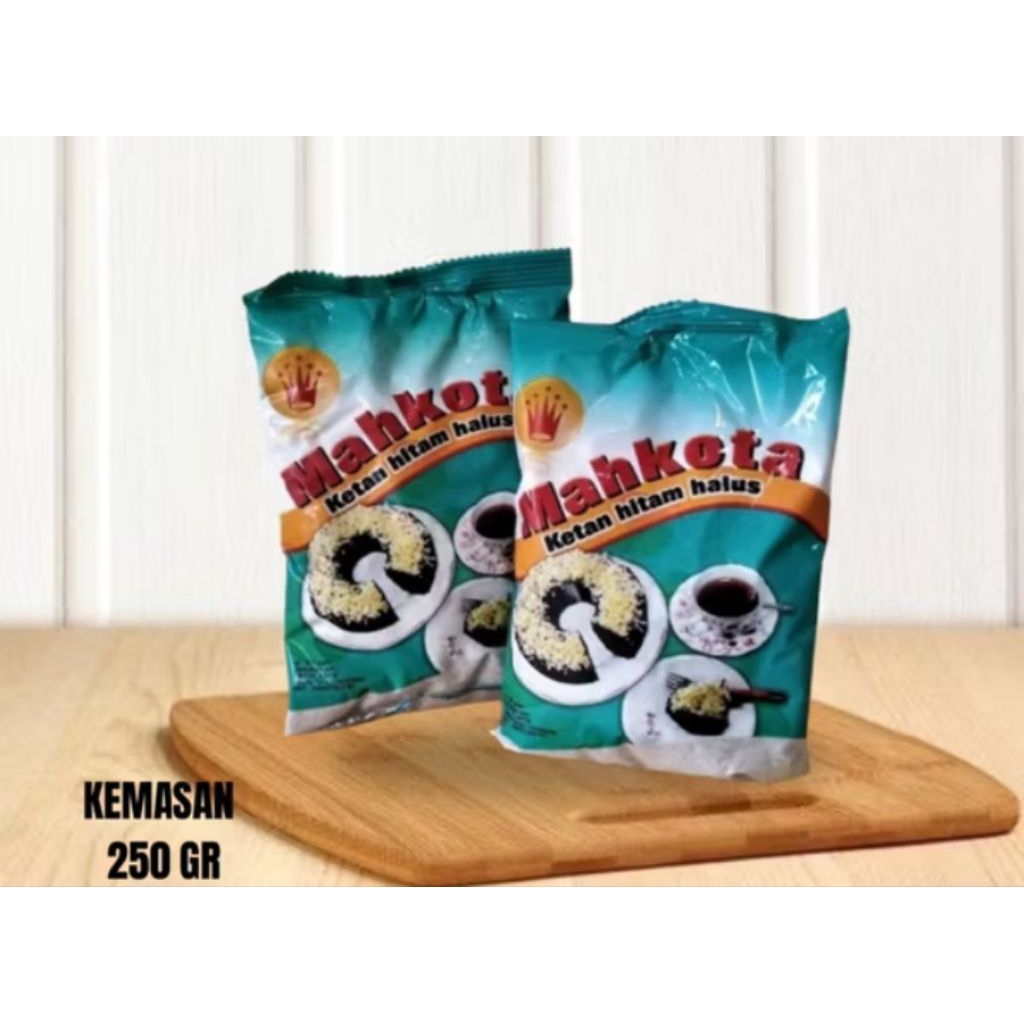 TEPUNG KETAN HITAM MAHKOTA KEMASAN 250GR/ TEPUNG KETAN HITAM