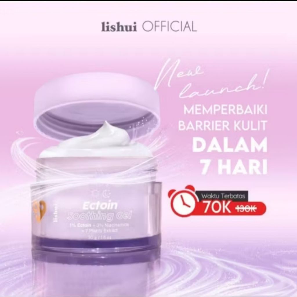 LISHUI ECTOIN MOISTUTIZER GEL | UNTUK KULIT DERMATITIS PERIORAL