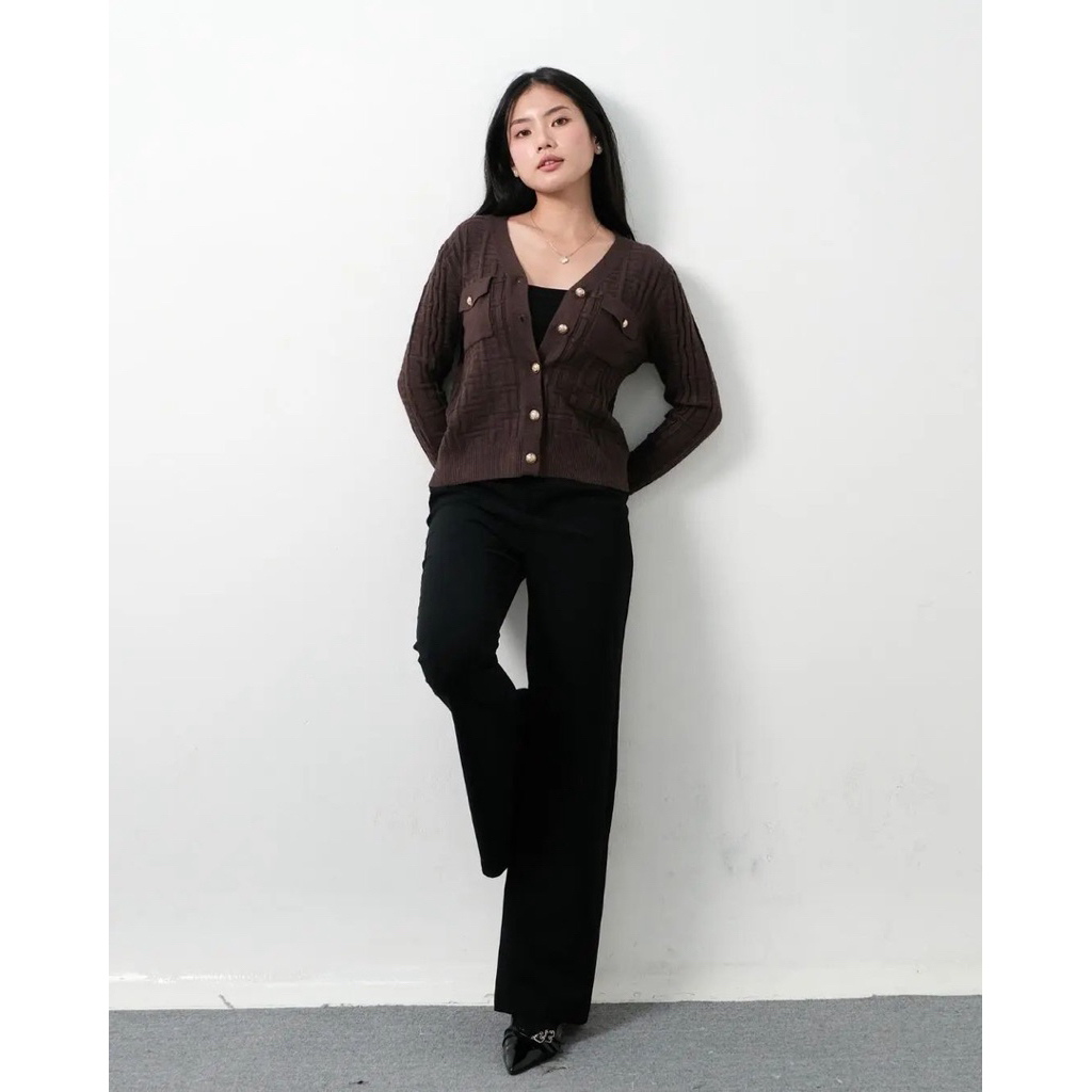 Cardigan tekstur Fendoy Pinkdose