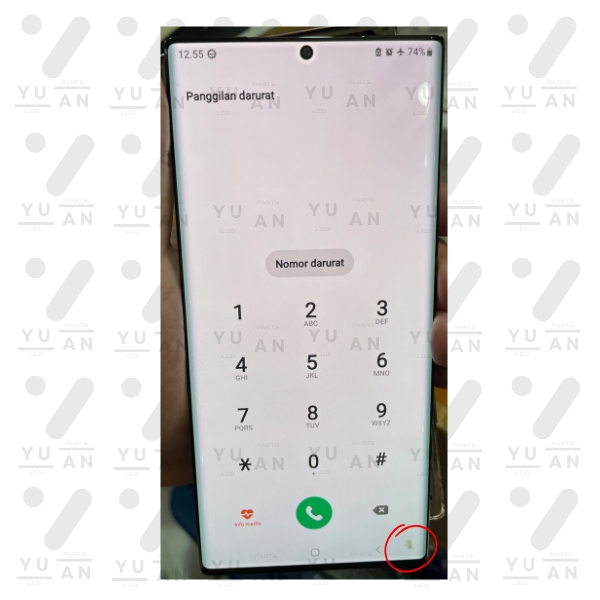 LCD Samsung Note 20 Ultra Minus Dot Original