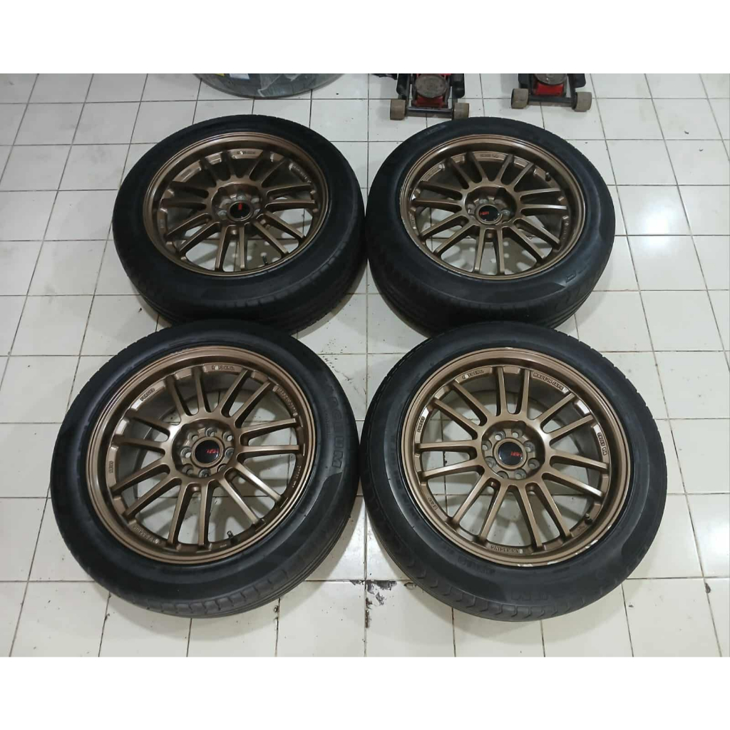 VELG MOBIL BEKAS RE30 R18 PCD 4X100/114,3 UNTUK AVANZA XENIA JAZZ VIOS RAIZE ROCKY