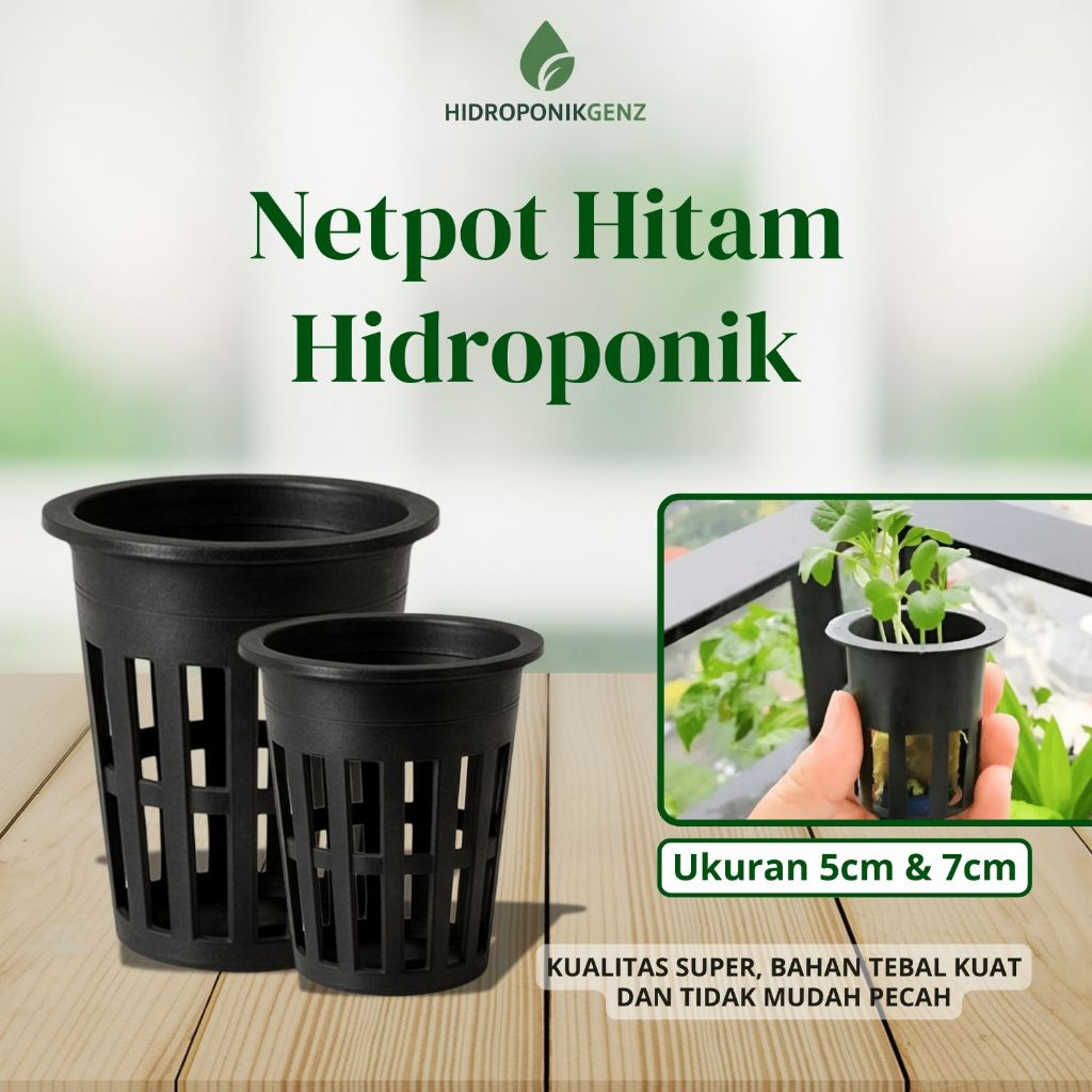 Netpot Hidroponik | Netpot Hitam Hidroponik | Netpot 5 Cm & 7 Cm | Netpot Media Tanam Hidroponik