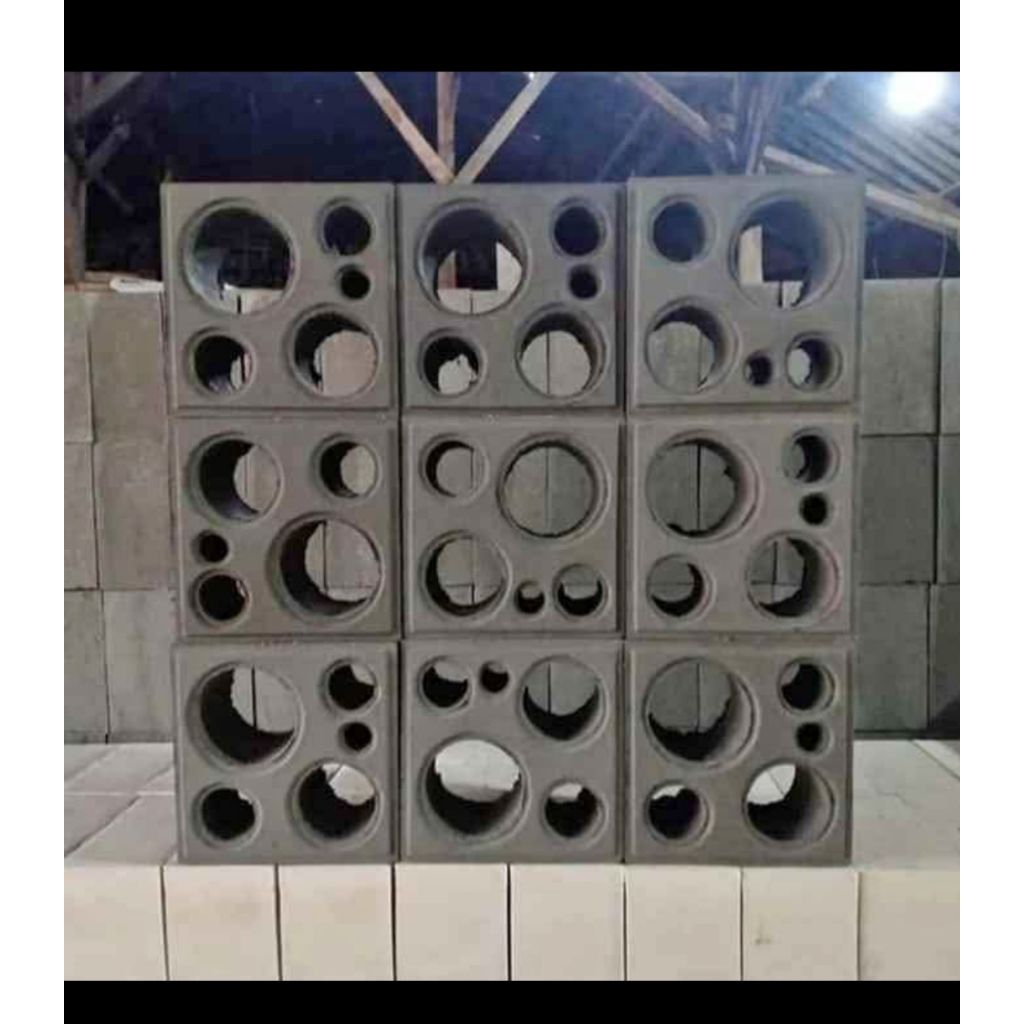 Roster Beton Minimalis Modern Ventilasi Udara Rumah