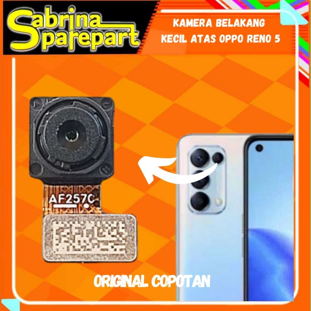 Kamera Belakang kecil atas Oppo Reno 5 second  Copotan