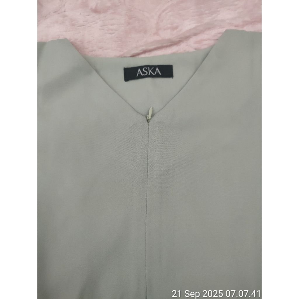 baju kantor hijau mint busui preloved