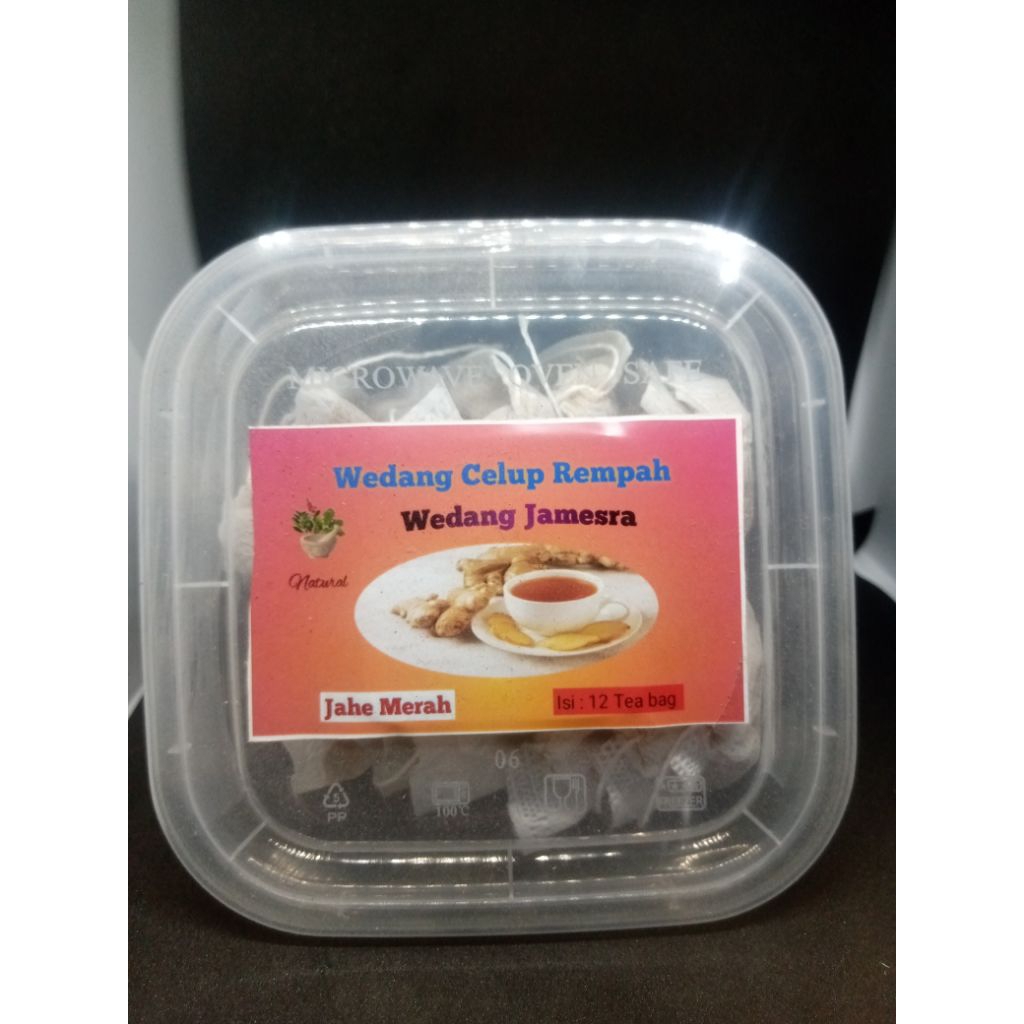 

Wedang celup JAMESRA (Jahe merah)