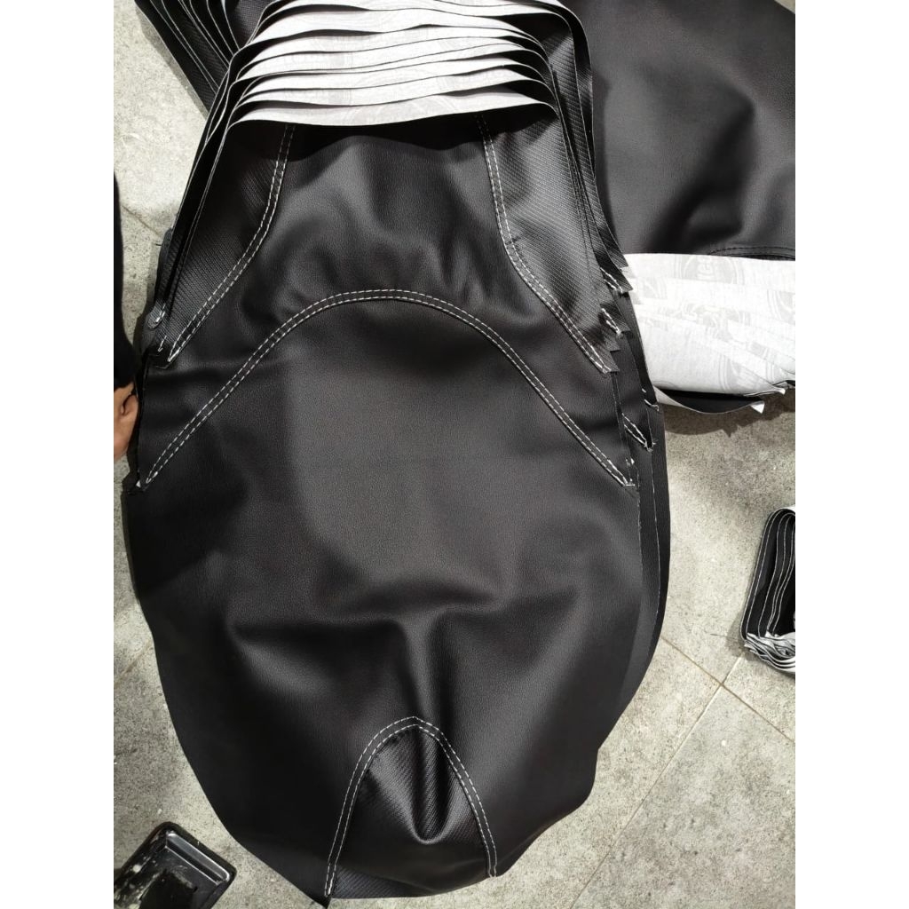 Kulit jok mb tech combinasi carbon gen 1 Bahan mbtech camarro urat jeruk+ mbtech raider carbon