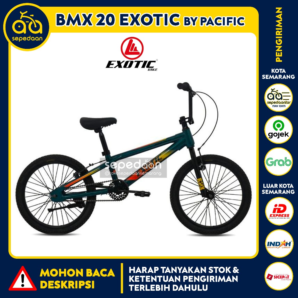 Sepeda Anak Dewasa BMX 20 EXOTIC by Pacific - 2.4 3.0 ban kecil besar cowok laki-laki
