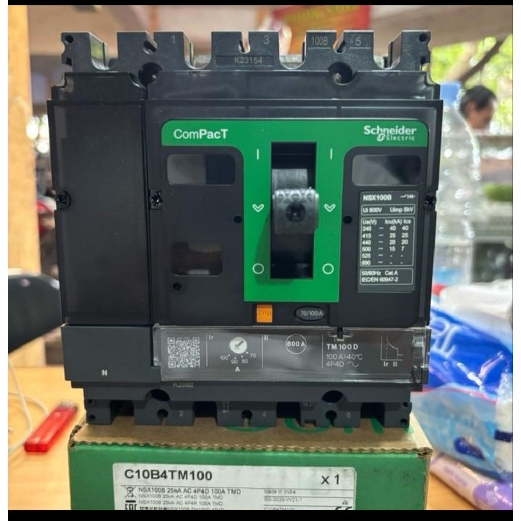 MCCB SCHNEIDER NSX100B 100A 4P NSX 100A ORIGINAL