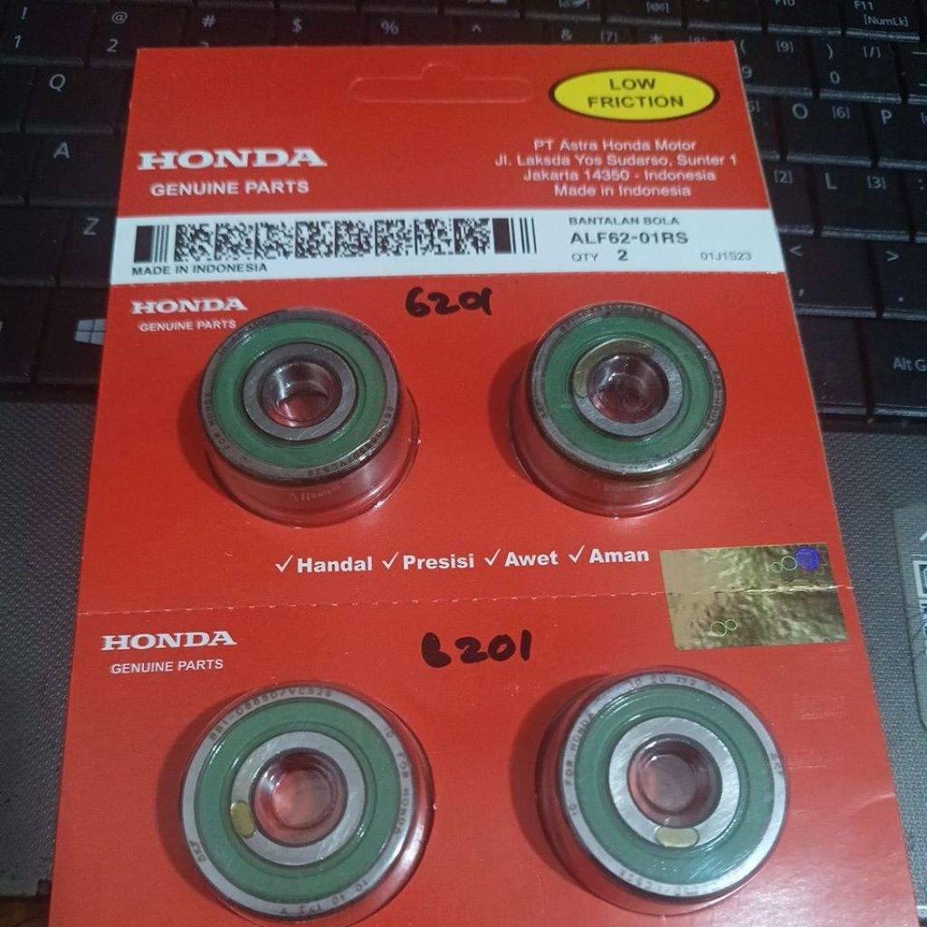 bearing roda depan beat Vario 6201 original honda