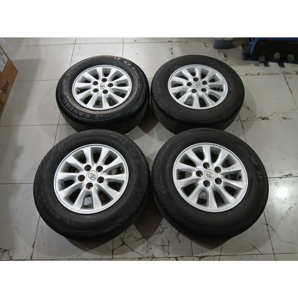Velg Mobil Bekas Std Innova Ring 15 Lebar 5 Et45 Pcd 5x114,3 Ban 205/65 R15