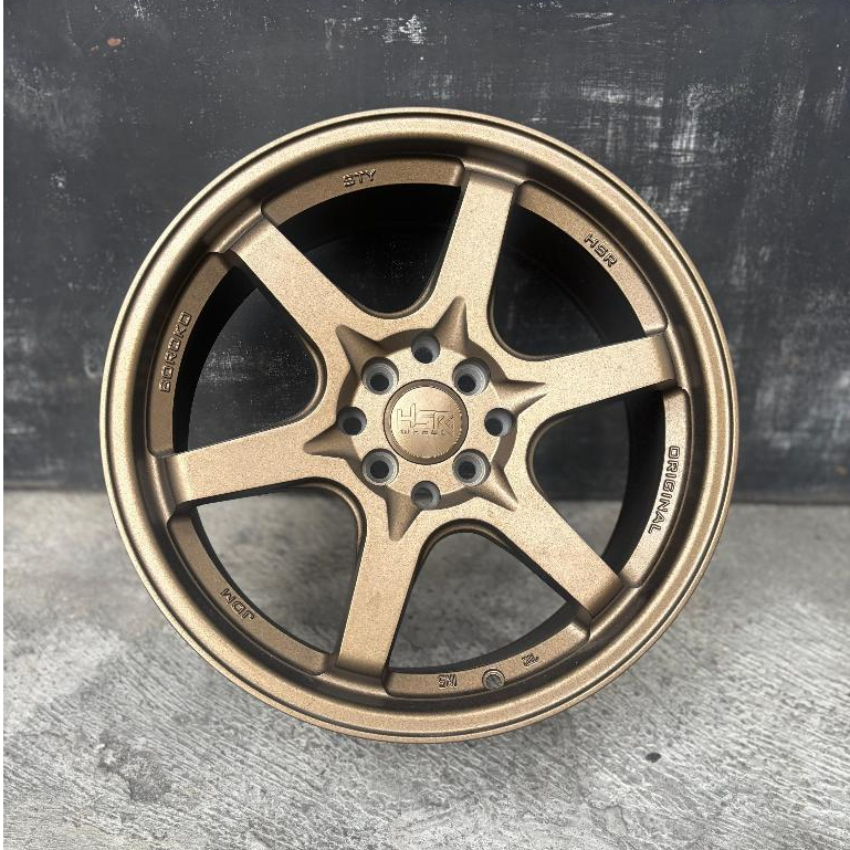 Velg Mobil Ring 17 Model TE37 Velg Mobilio Fronx Jazz Yaris Dll HSR STY R17 PCD 4X100 4X114,3 BRONZE