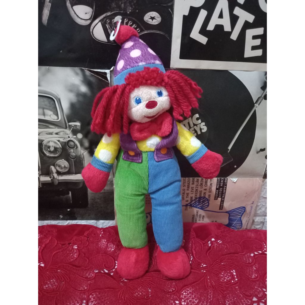 Boneka badut jadul clown gymboree ori preloved
