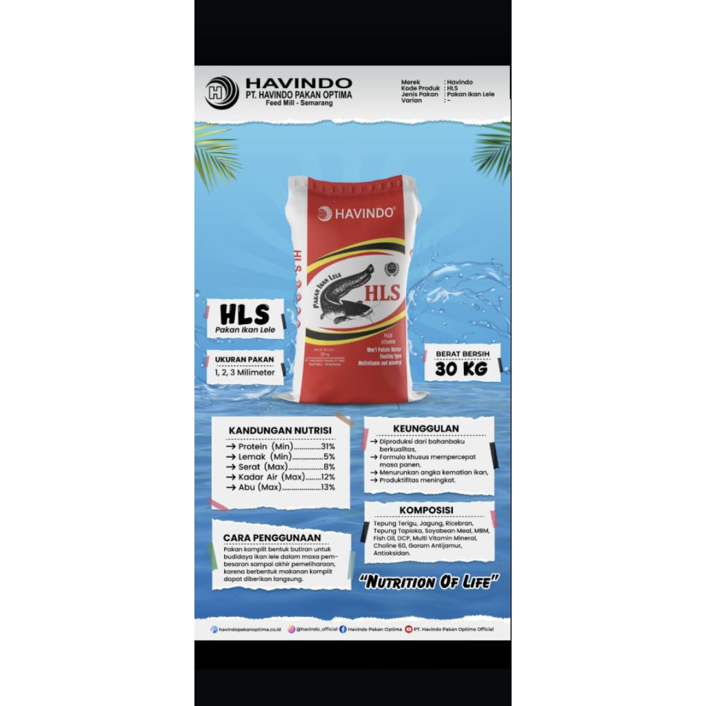 Pelet Lele Gurami Nila atau segala Ikan Konsumsi kemasan 1kg