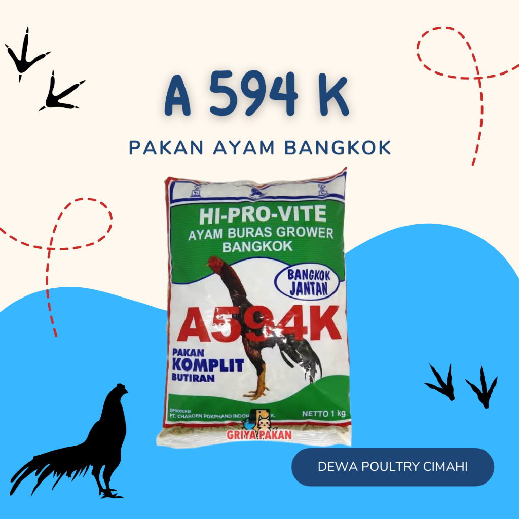 PAKAN AYAM A594K PUR AYAM BANGKOK 594K HI PRO VITE A594K PUR AYAM 594