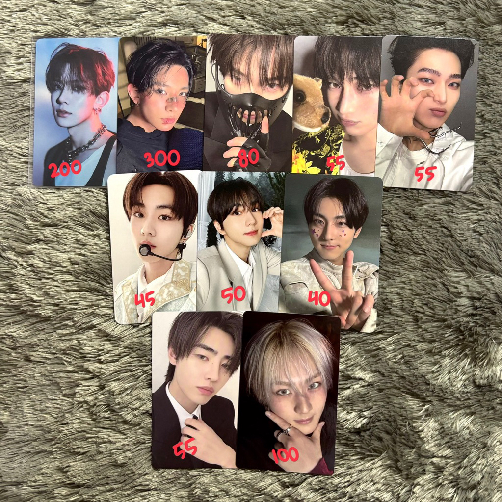 PHOTOCARDS ENHYPEN JUNGWON HEESEUNG SUNGHOON SUNOO UMS YIZHIYU YZY BOXING WEVERSE KKT DESIRE:UNLEASH