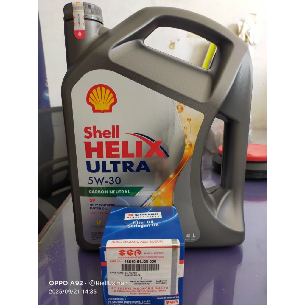 Oli Shell Ultra HX8 5w30+Filter oli Suzuki