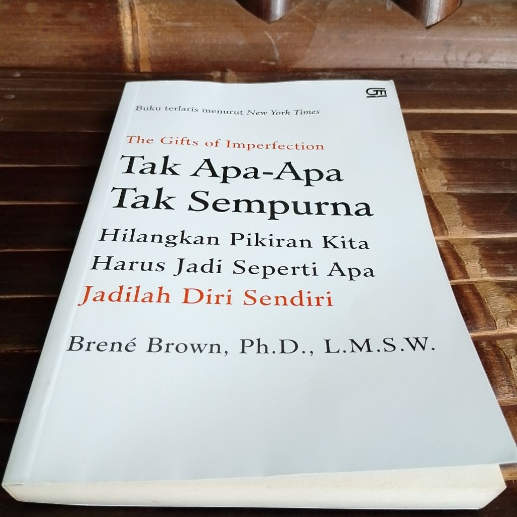Novel Preloved Ori: Tak apa apa tak sempurna brene brown