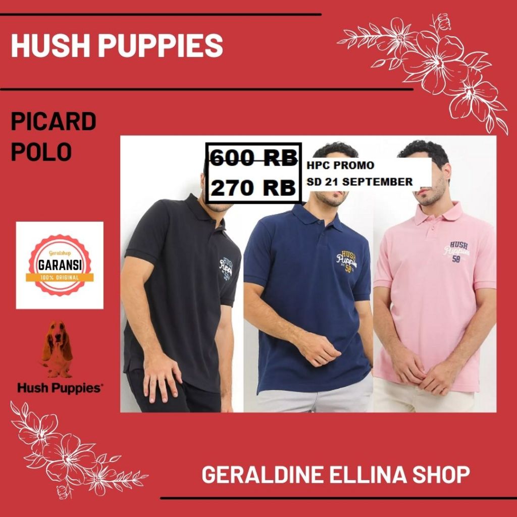 Baju pria Hush Puppies seri PICARD SALE 100% original store
