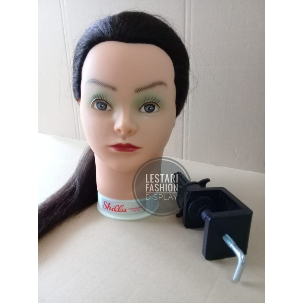 Manekin kepala Shilla / Manekin kepala rambut/ Manekin Salon / Manekin hairdo / Manekin kepala sangg