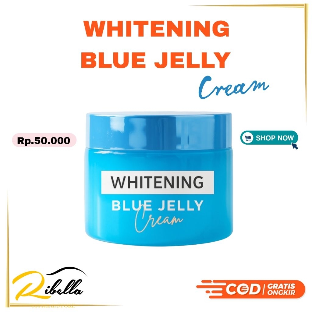 Whitening Blue Jelly Cream Serum Memperbaiki Skin Barrier dan Cerahkan Kulit