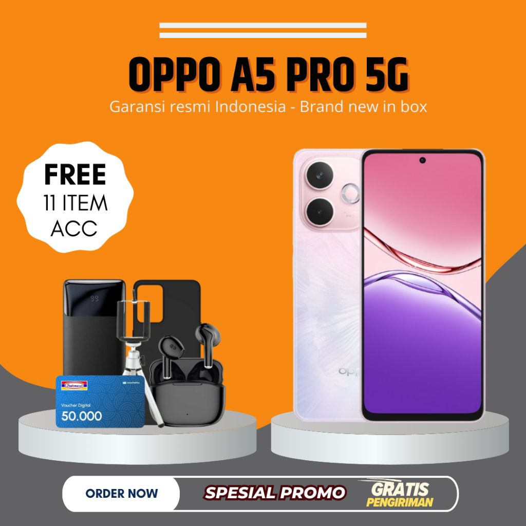 Oppo A5 Pro 5G 8GB/256GB Garansi Resmi