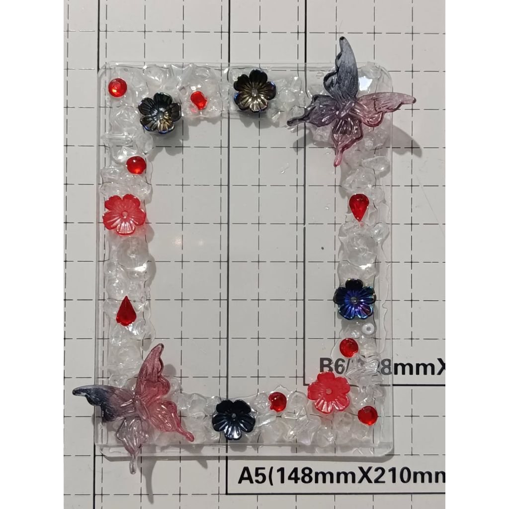 Toploader deco acrylic butterfly (baca deskripsi)