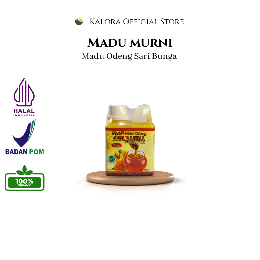 

Kalora Madu Odeng Sari Bunga Multiflora 500g 100% Madu Murni Alami Berkualitas