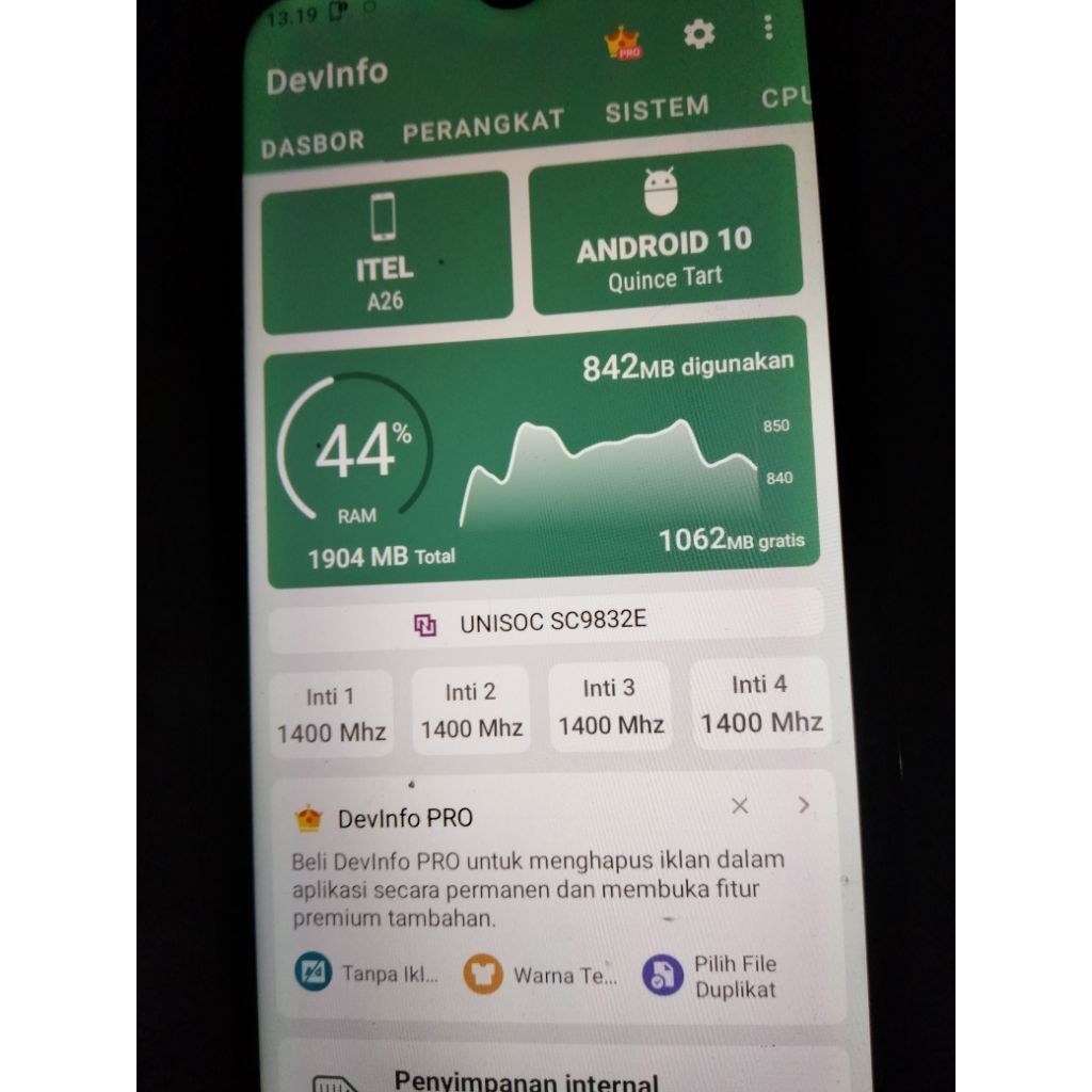 itel a26 ram2/32