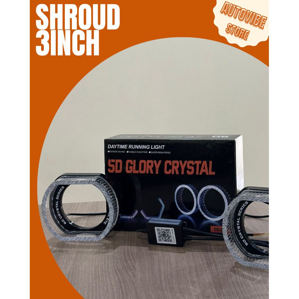 Lampu Shroud Bluetooth App | Lampu Shroud Keren Termurah | Ukuran 3 INCH