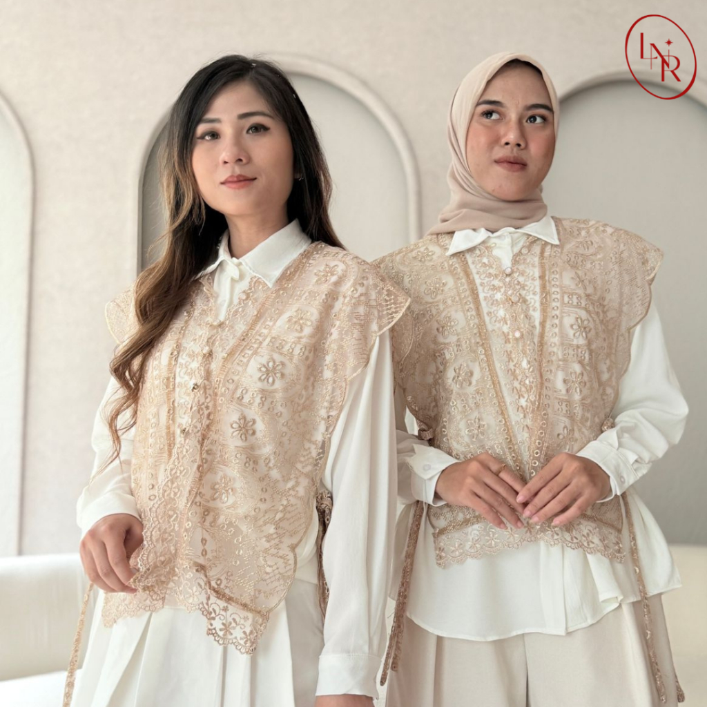 Saffa Outer Luaran Bordir Tille Baju Pesta