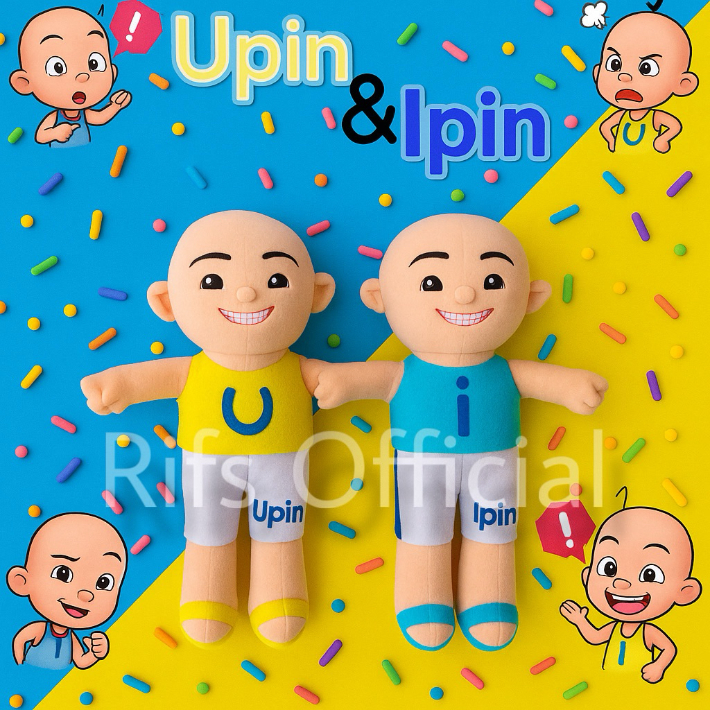 RIFS-Boneka Upin Ipin Original Premium Lucu Murah meriah 30 CM