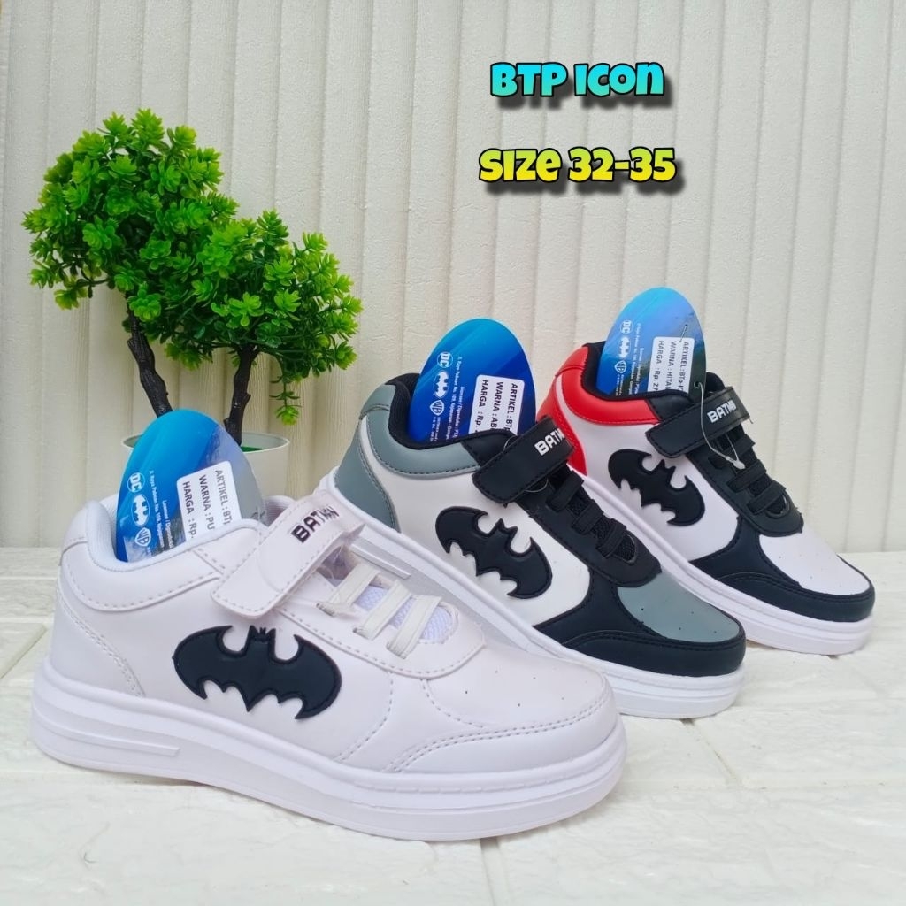 Sepatu Ando Batman BT icon terbaru size 32-35 - sneakers anak laki-laki keren murah - sepatu santai 