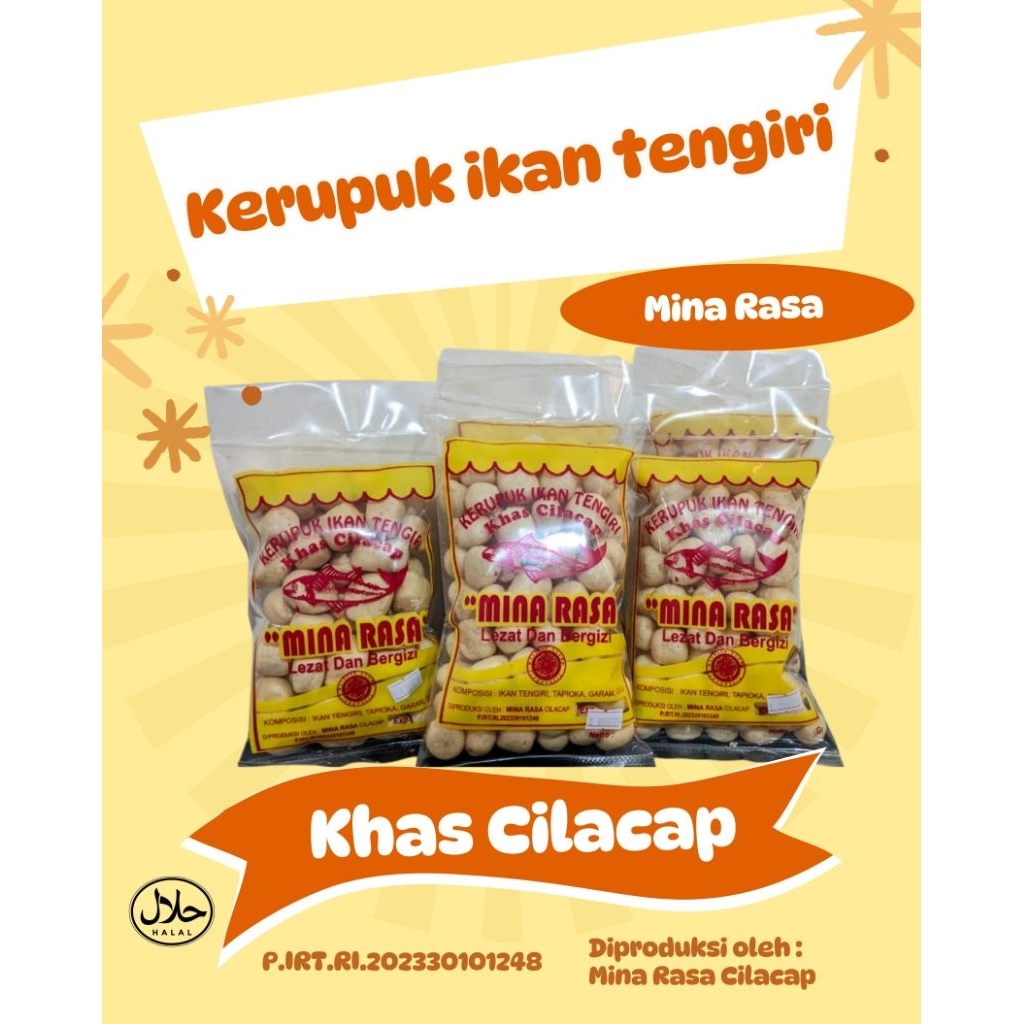 

Kerupuk Ikan Tengiri Khas Cilacap Mina Rasa