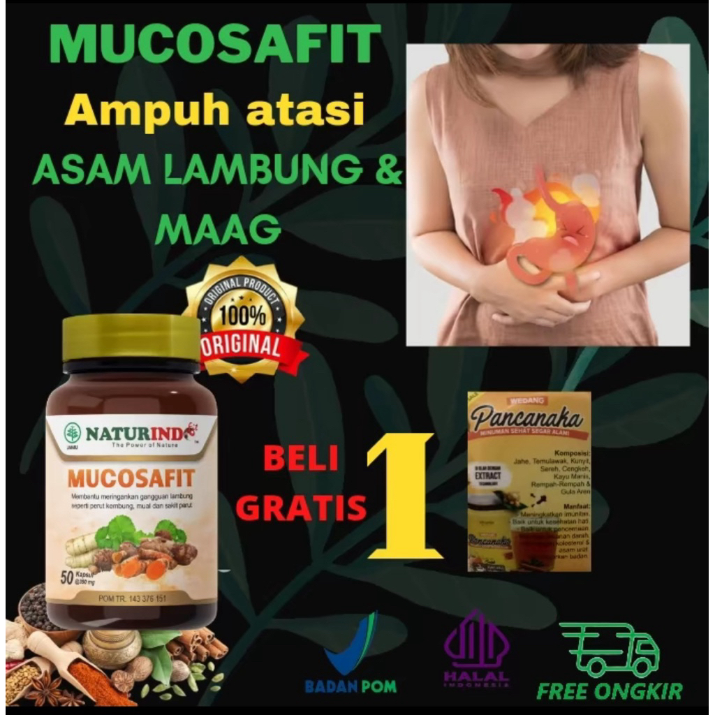 MUCOSAFIT Obat asam lambung obat herbal asam lambung obat maag obat gerd