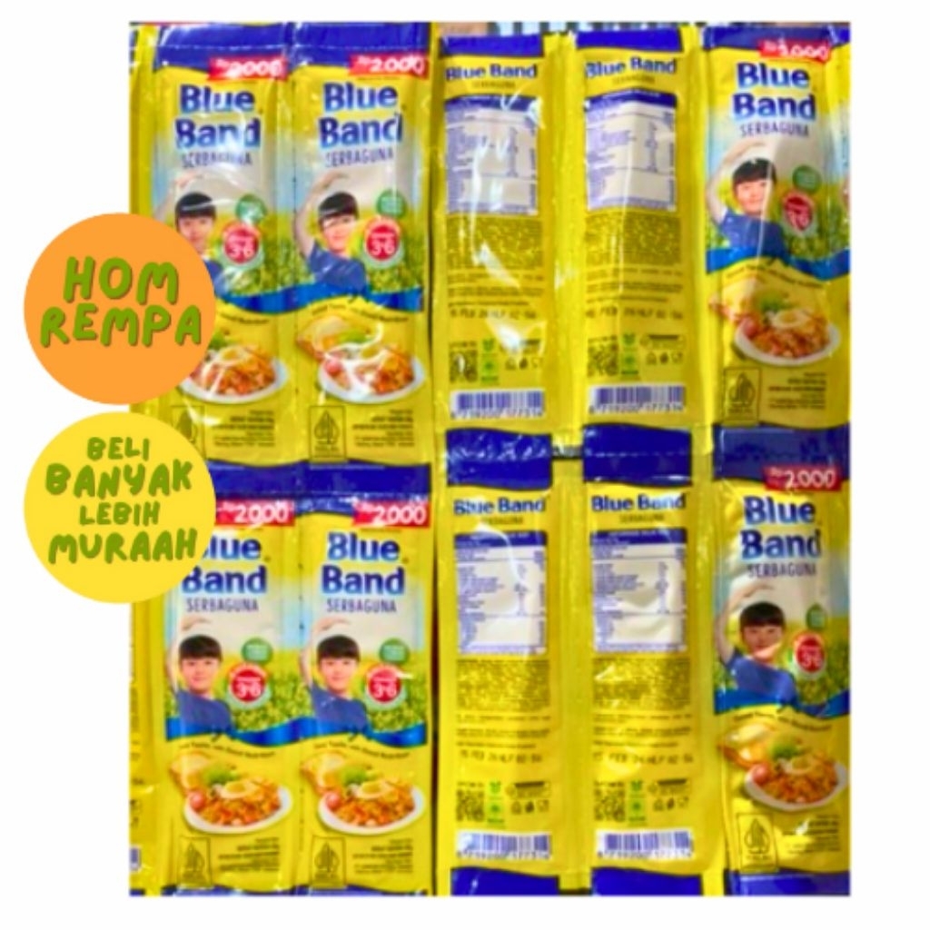 

(Dapat 9 Sachet) Margarin Blue Band Serbaguna 20 Gram