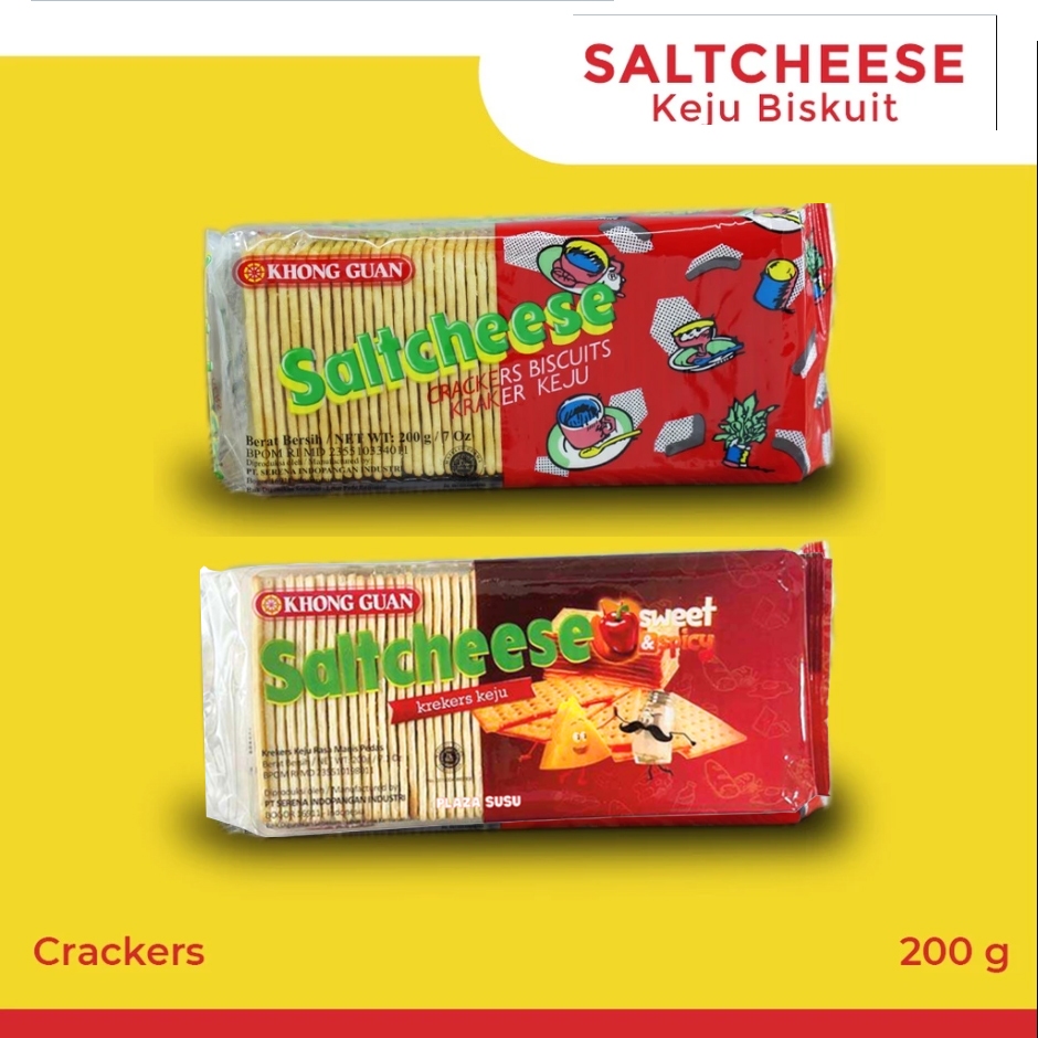 

Khong Guan SALTCHEESE Original, Sweet Spicy
