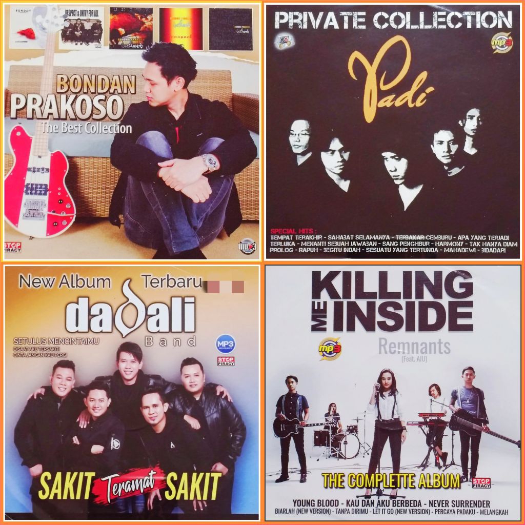 Kaset MP3 Lagu Pop BONDAN PRAKOSO - PADI - DADALI - KILLING ME INSIDE Album