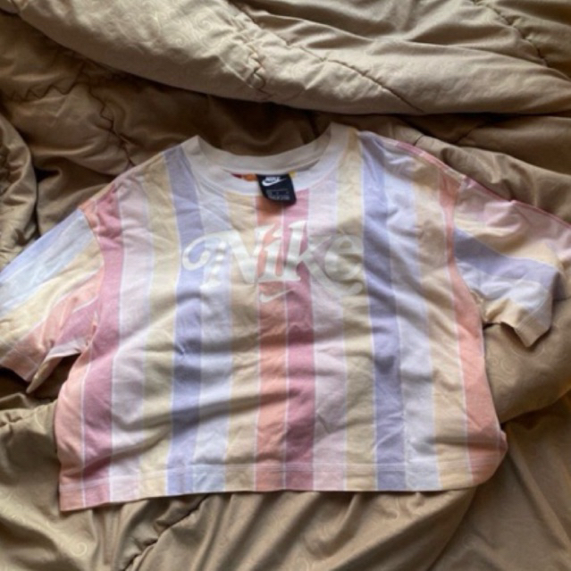 Original Nike Woman pink pastel sportswear croptop for tennis golf kaos olahraga wanita