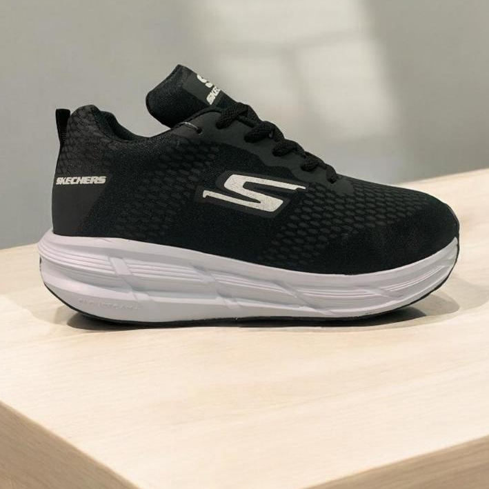 COD sepatu skecher hitam running pria da wanita