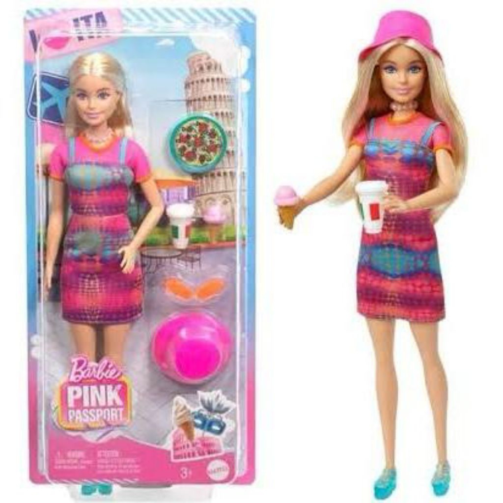 Barbie Pink Passport Italy Pizza Paspor Itali Travel World You Can Be Anything Doctor Baby Doktor Ba