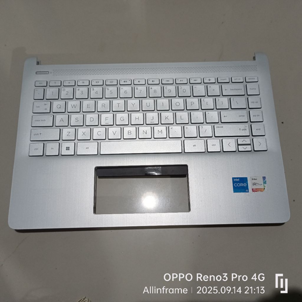 Frame + Keyboard laptop HP 14s-fq 14s-fq0011au 14s-fq0020au 14s-fq1005au